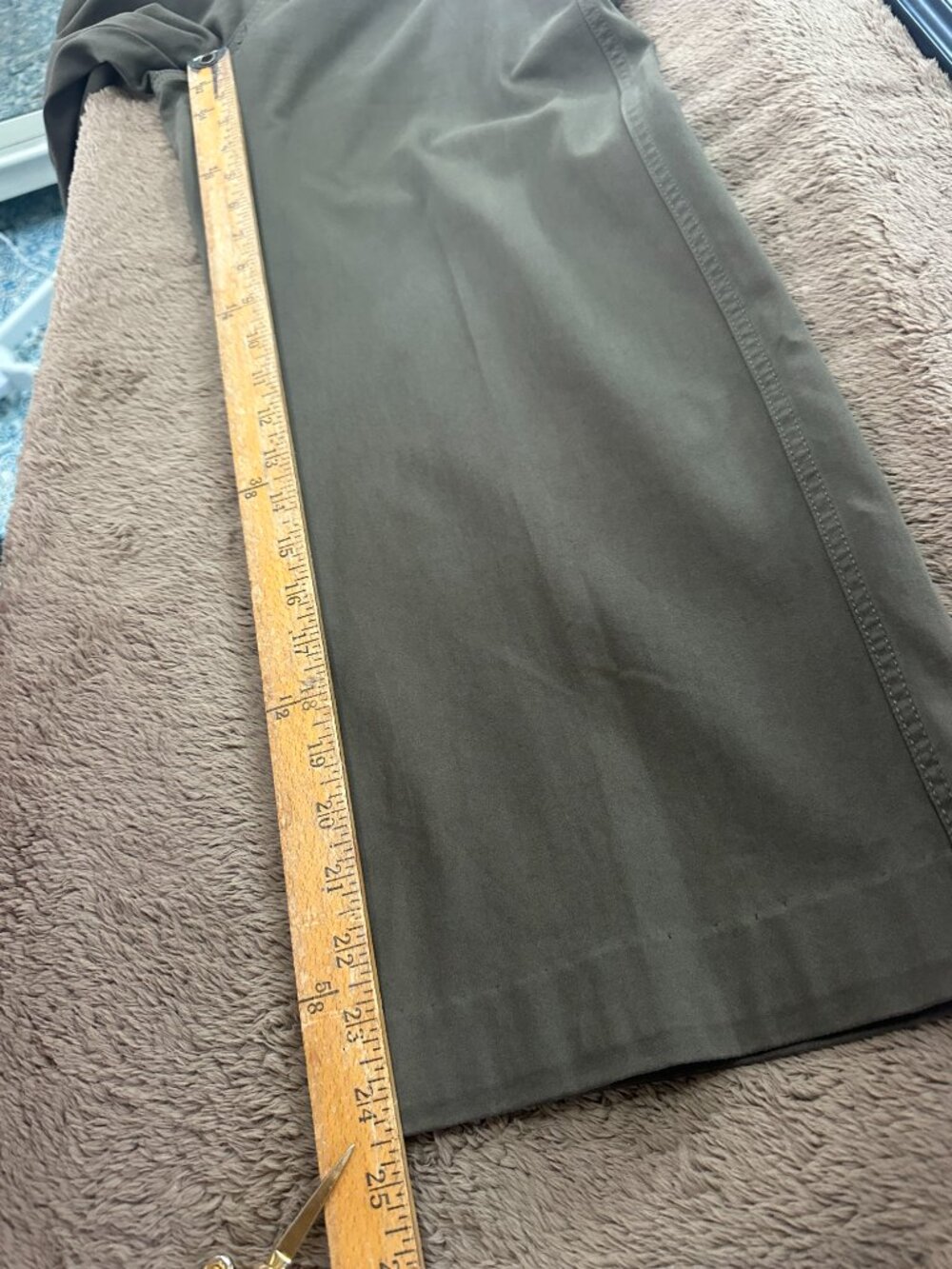 Liverpool Los Angeles Oregano Green Wide Leg Crop Utility Pants Size 8/29 - Picture 9 of 10